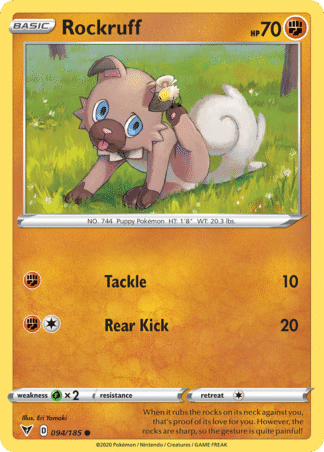 Rockruff 94 / 185