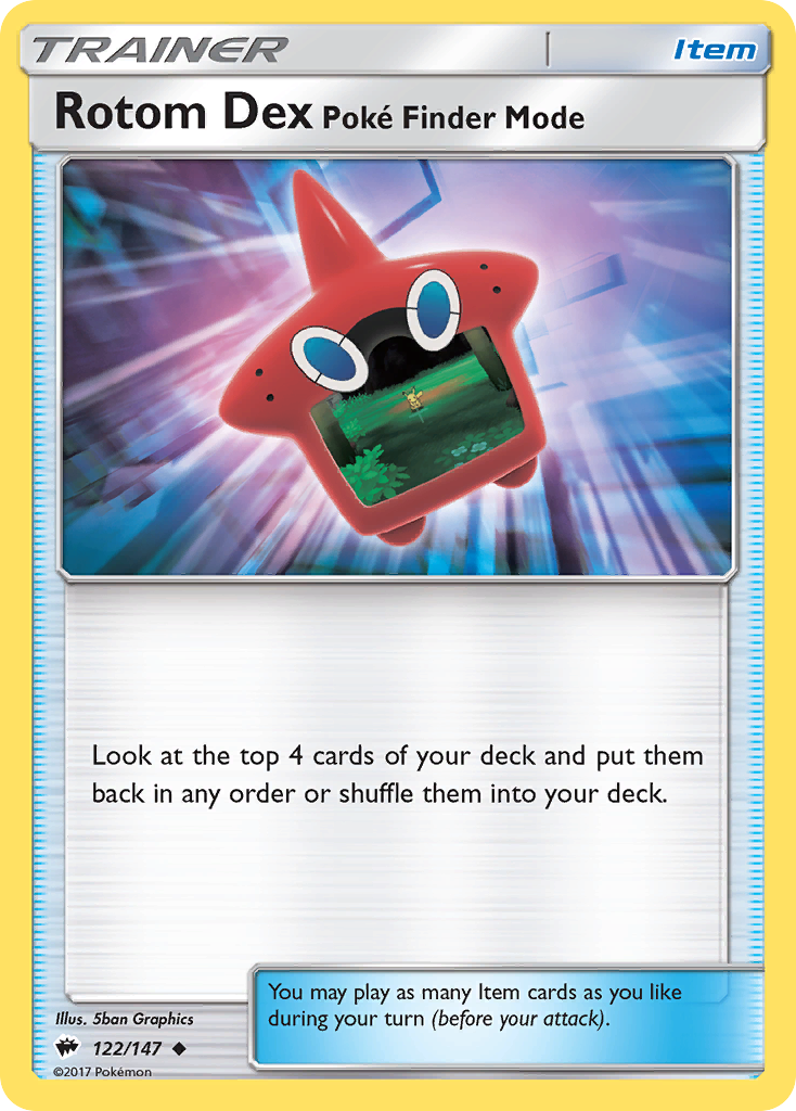 Rotom Dex Poké Finder Mode 122 / 147