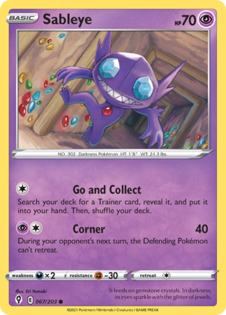 Sableye 67 / 203