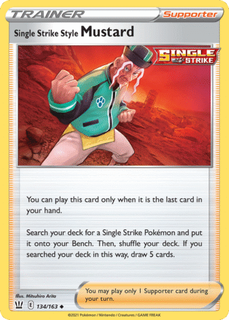 Single Strike Style Mustard 134 / 163