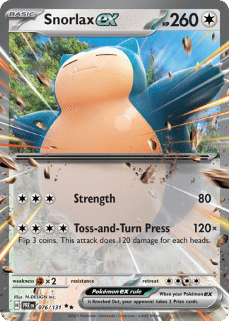 Snorlax ex 76 / 131