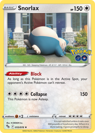 Snorlax 55 / 78