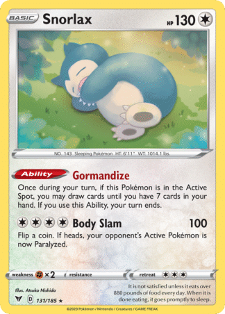 Snorlax 131 / 185