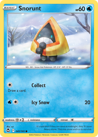 Snorunt 41 / 195