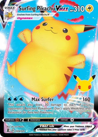 Surfing Pikachu VMAX 9 / 25