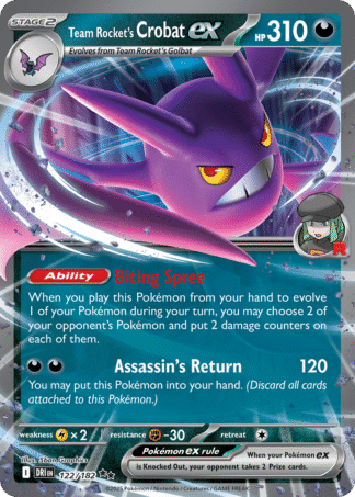 Team Rocket’s Crobat ex 122 / 182