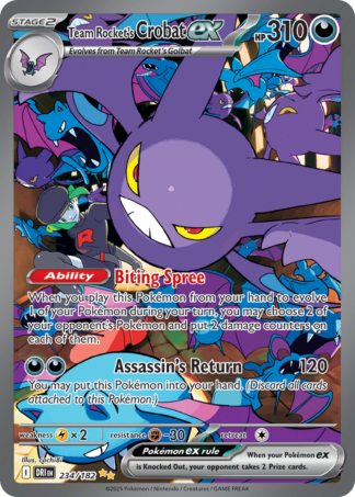 Team Rocket's Crobat ex 234 / 182