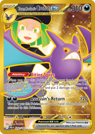 Team Rocket's Crobat ex 242 / 182