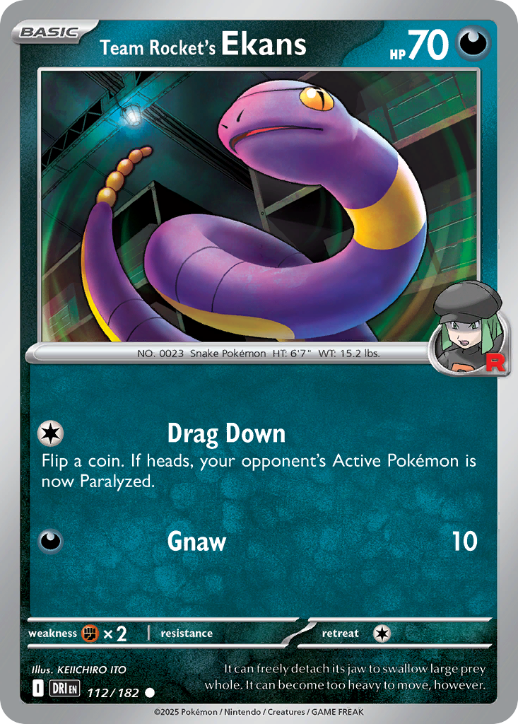 Team Rocket’s Ekans 112 / 182