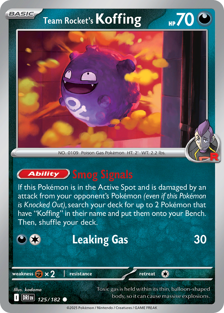 Team Rocket’s Koffing 125 / 182