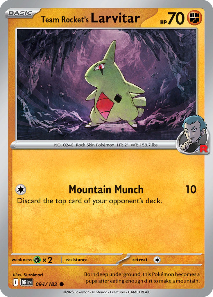 Team Rocket’s Larvitar 94 / 182