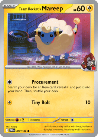 Team Rocket’s Mareep 72 / 182