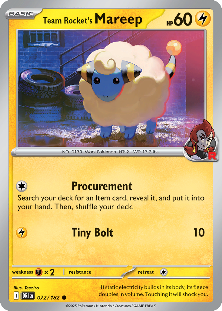 Team Rocket’s Mareep 72 / 182