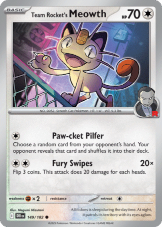 Team Rocket’s Meowth 149 / 182