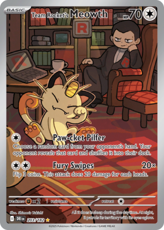 Team Rocket's Meowth 203 / 182