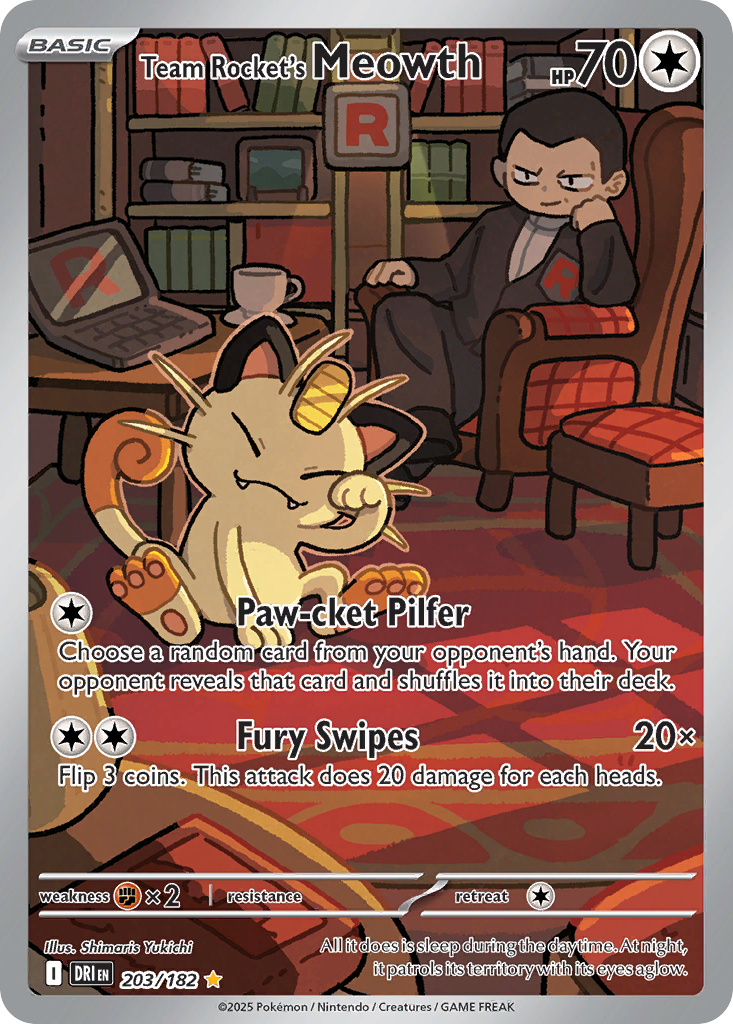 Team Rocket's Meowth 203 / 182