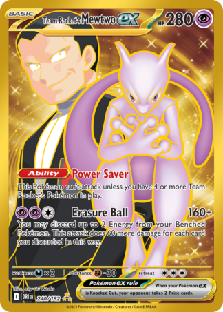 Team Rocket's Mewtwo ex 240 / 182