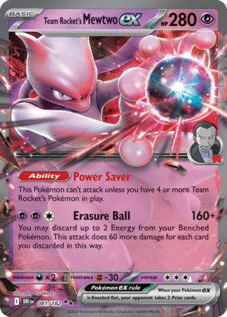 Team Rocket’s Mewtwo ex 81 / 182