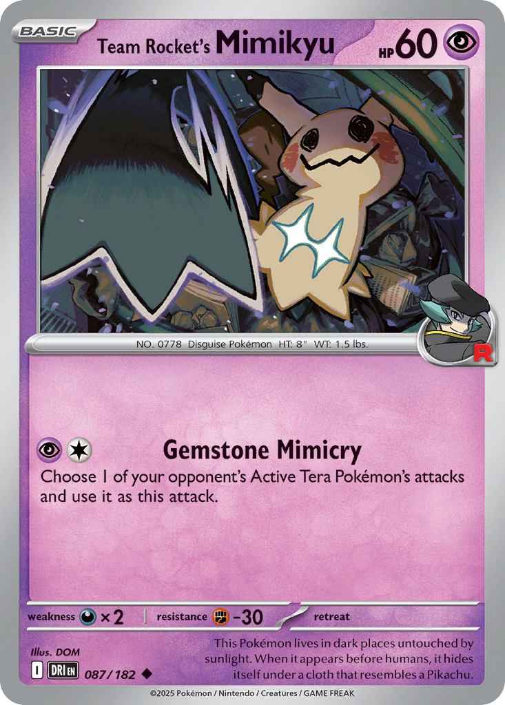 Team Rocket’s Mimikyu 87 / 182