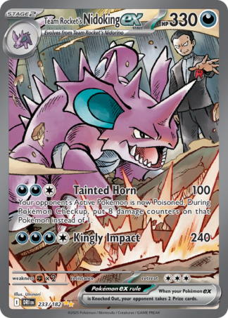 Team Rocket's Nidoking ex 233 / 182