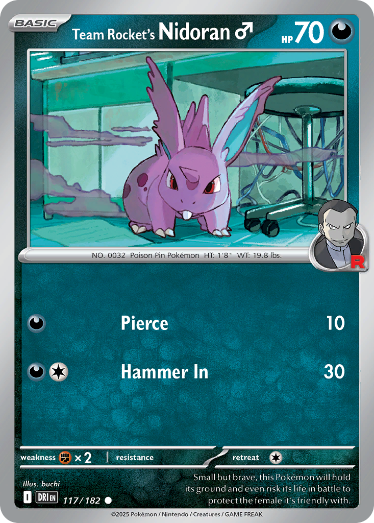 Team Rocket’s Nidoran♂ 117 / 182