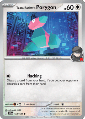Team Rocket’s Porygon 153 / 182