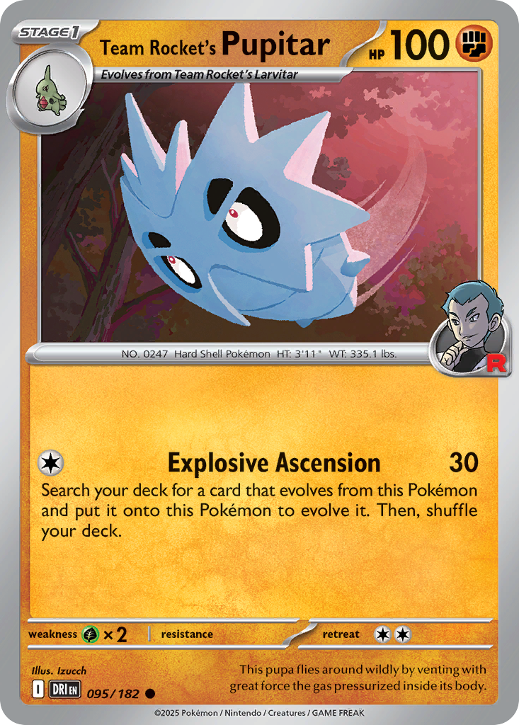 Team Rocket’s Pupitar 95 / 182
