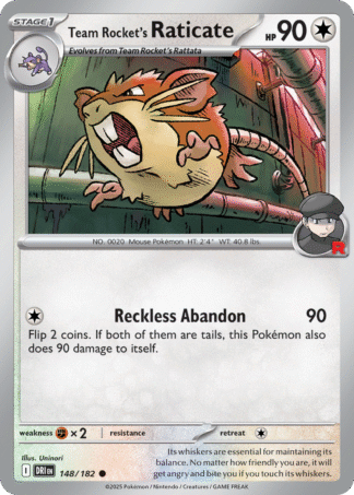 Team Rocket’s Raticate 148 / 182