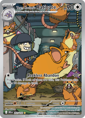 Team Rocket's Raticate 202 / 182