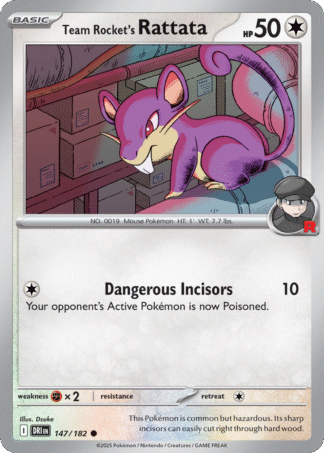 Team Rocket’s Rattata 147 / 182