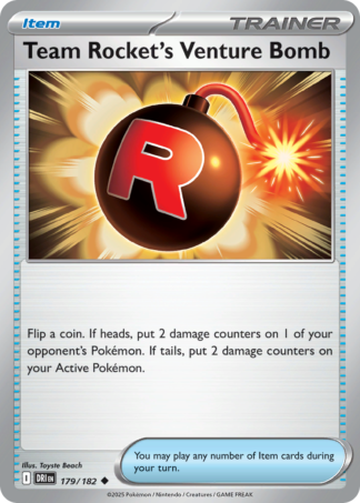 Team Rocket's Venture Bomb 179 / 182