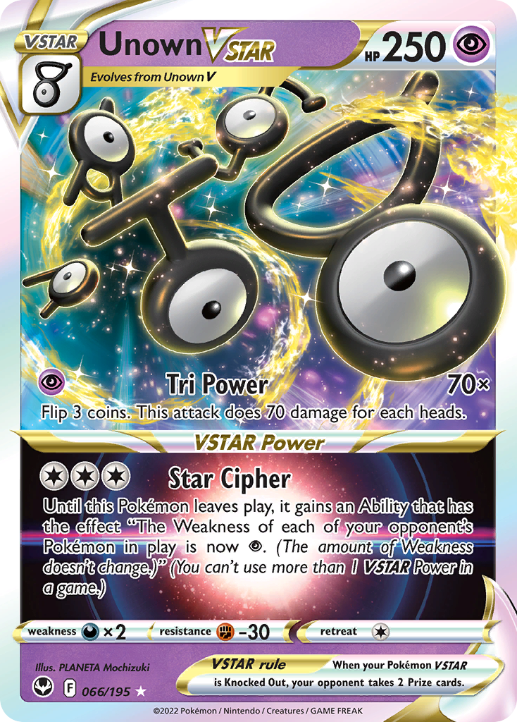 Unown VSTAR 66 / 195