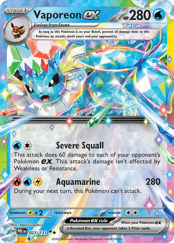 Vaporeon ex 23 / 131