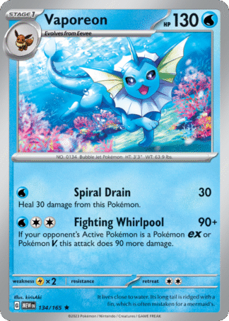 Vaporeon 134 / 165