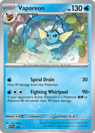 Vaporeon 168 / 198