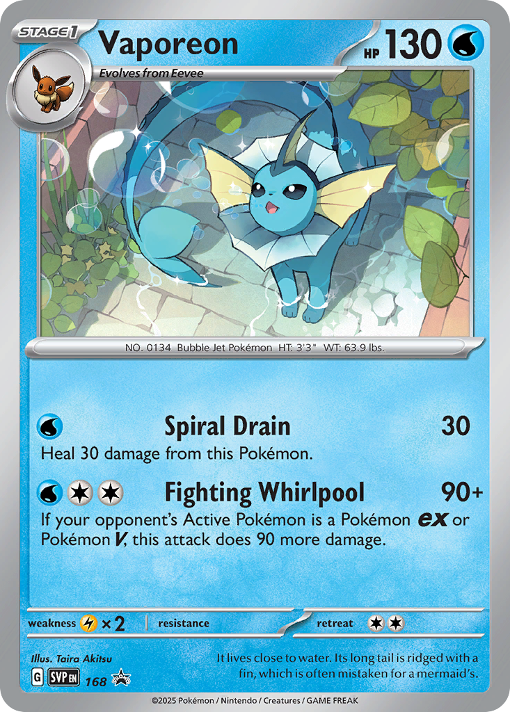 Vaporeon 168 / 198