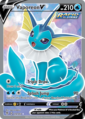 Vaporeon V 172 / 203