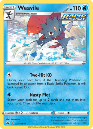 Weavile 31 / 198