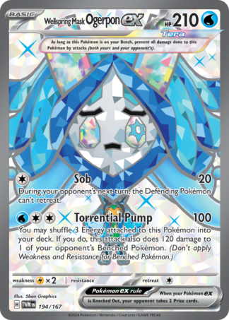 Wellspring Mask Ogerpon ex 194 / 167
