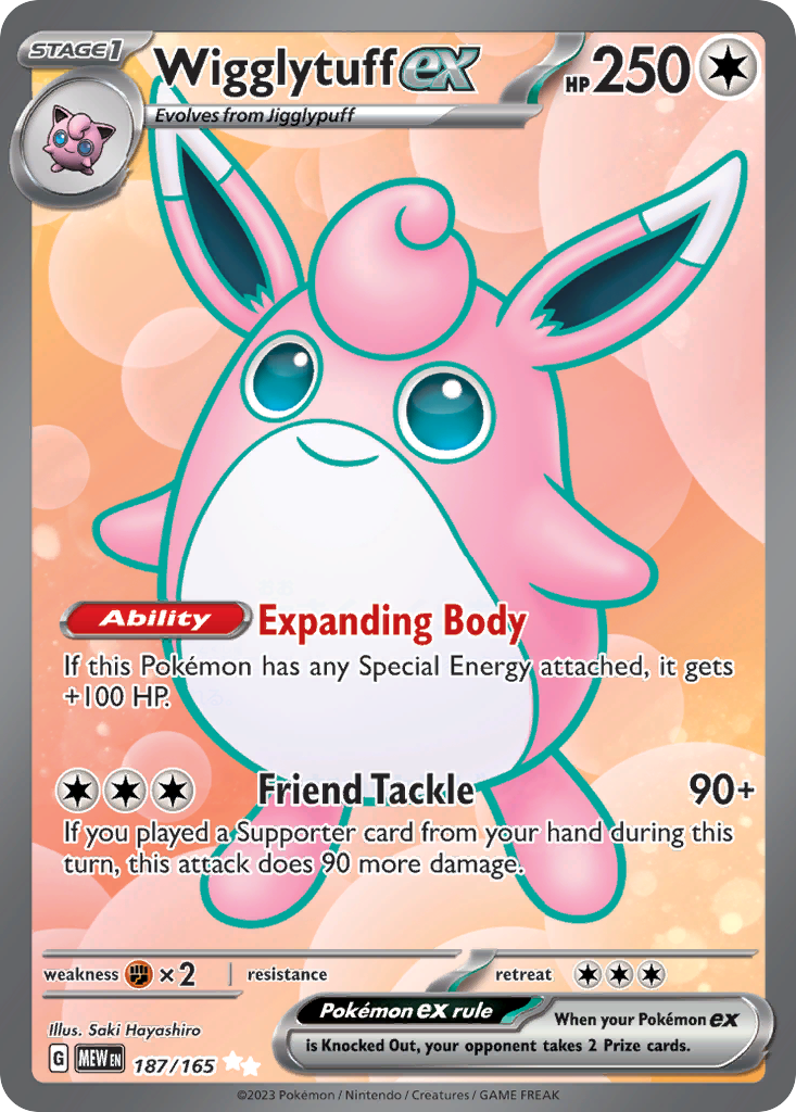 Wigglytuff ex 187 / 165