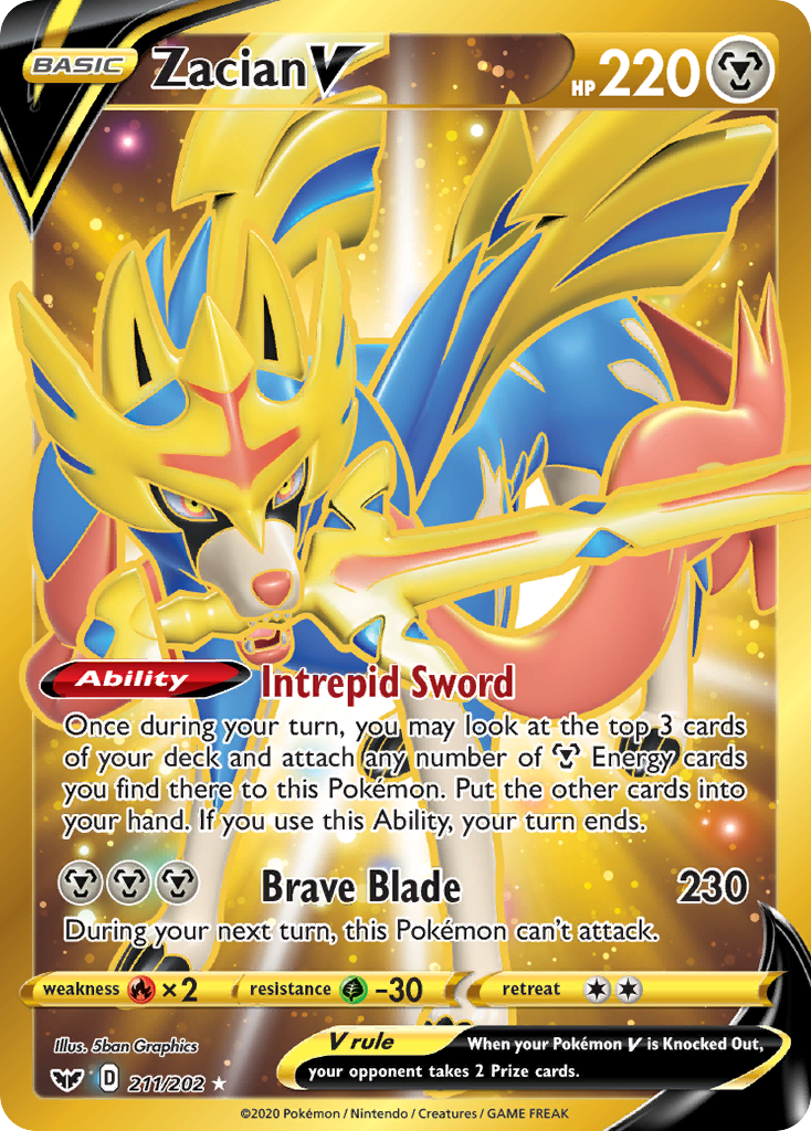 Zacian V 211 / 202