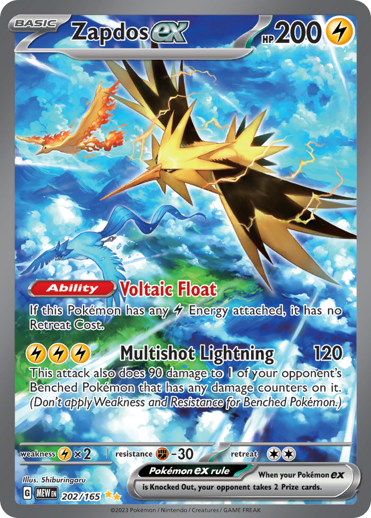 Zapdos ex 202 / 165