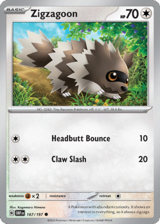 Zigzagoon 167 / 197