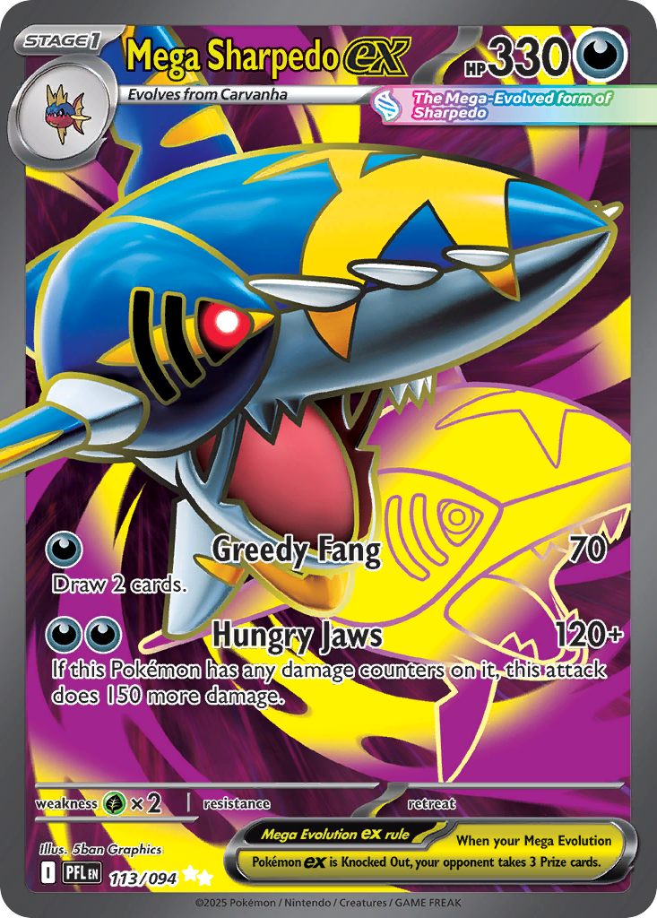 Mega Sharpedo ex 113 / 94