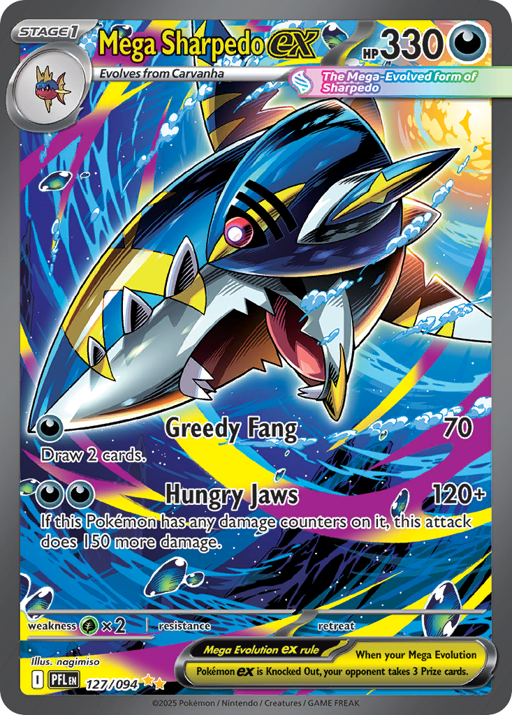 Mega Sharpedo ex 127 / 94