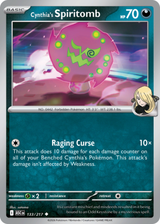 Cynthia's Spiritomb 133 / 217