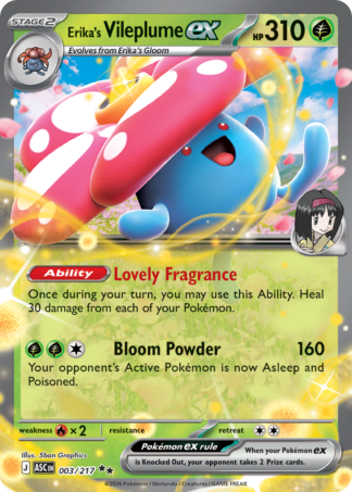 Erika's Vileplume ex 3 / 217