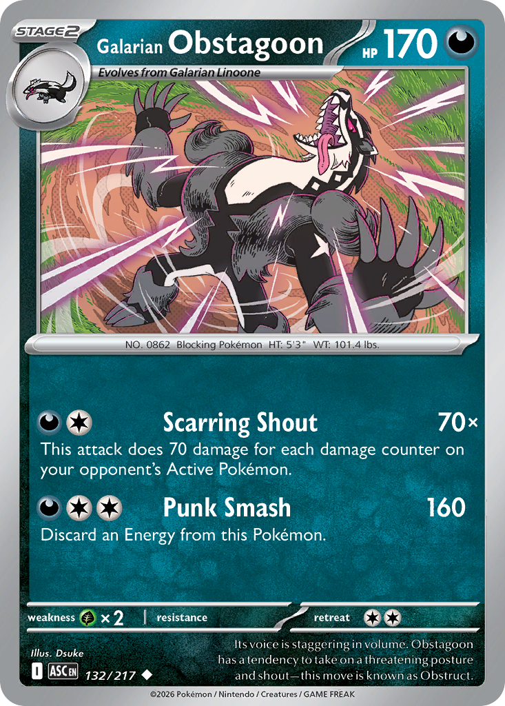 Galarian Obstagoon 132 / 217