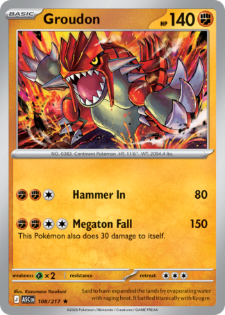 Groudon 108 / 217