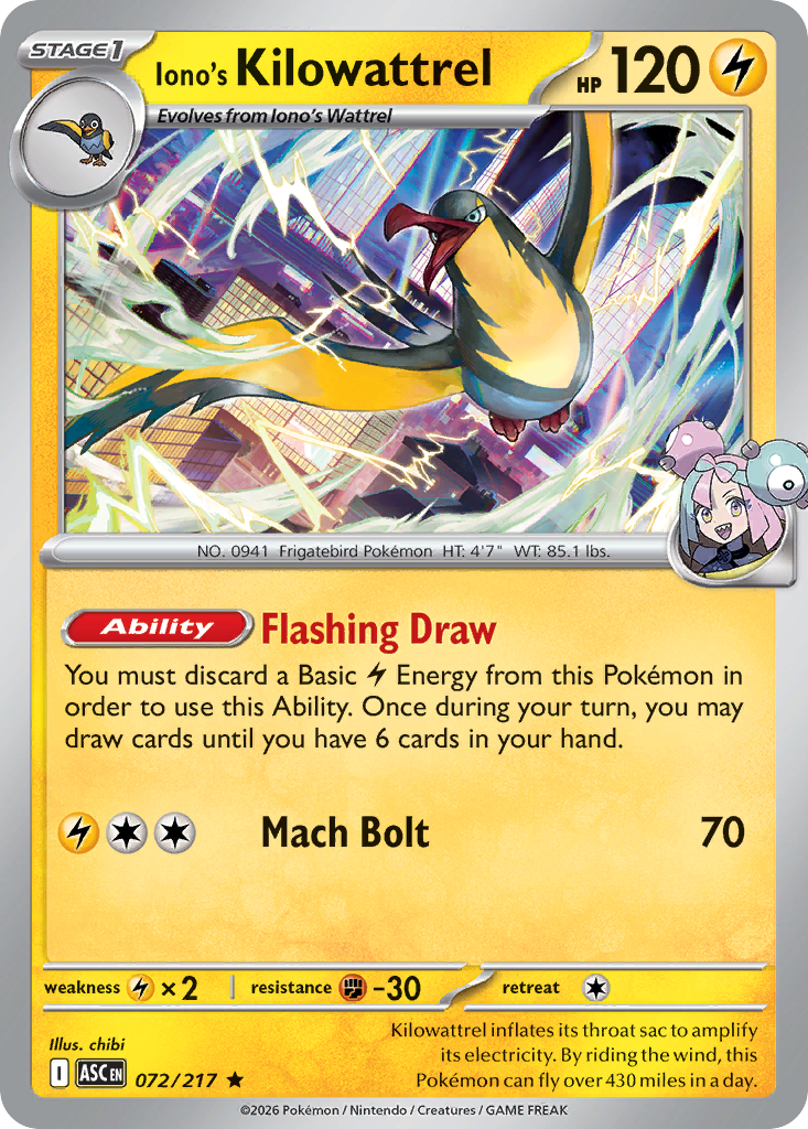 Iono's Kilowattrel 72 / 217